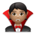 Vampire: Medium Skin Tone Emoji Copy Paste ― 🧛🏽 - lg