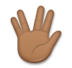 Vulcan Salute: Medium-dark Skin Tone Emoji Copy Paste ― 🖖🏾 - lg