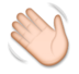 Waving Hand: Medium-light Skin Tone Emoji Copy Paste ― 👋🏼 - lg