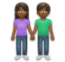 Woman And Man Holding Hands: Medium-dark Skin Tone Emoji Copy Paste ― 👫🏾 - lg