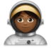 Woman Astronaut: Medium-dark Skin Tone Emoji Copy Paste ― 👩🏾‍🚀 - lg