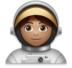 Woman Astronaut: Medium Skin Tone Emoji Copy Paste ― 👩🏽‍🚀 - lg
