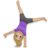 Woman Cartwheeling: Medium-light Skin Tone Emoji Copy Paste ― 🤸🏼‍♀ - lg