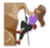Woman Climbing: Medium Skin Tone Emoji Copy Paste ― 🧗🏽‍♀ - lg