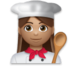 Woman Cook: Medium Skin Tone Emoji Copy Paste ― 👩🏽‍🍳 - lg