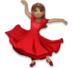 Woman Dancing: Medium Skin Tone Emoji Copy Paste ― 💃🏽 - lg