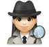 Woman Detective: Light Skin Tone Emoji Copy Paste ― 🕵🏻‍♀ - lg