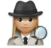 Woman Detective: Medium-light Skin Tone Emoji Copy Paste ― 🕵🏼‍♀ - lg