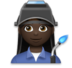 Woman Factory Worker: Dark Skin Tone Emoji Copy Paste ― 👩🏿‍🏭 - lg