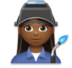 Woman Factory Worker: Medium-dark Skin Tone Emoji Copy Paste ― 👩🏾‍🏭 - lg