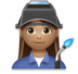 Woman Factory Worker: Medium Skin Tone Emoji Copy Paste ― 👩🏽‍🏭 - lg