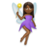 Woman Fairy: Medium-dark Skin Tone Emoji Copy Paste ― 🧚🏾‍♀ - lg