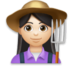 Woman Farmer: Light Skin Tone Emoji Copy Paste ― 👩🏻‍🌾 - lg