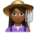 Woman Farmer: Medium-dark Skin Tone Emoji Copy Paste ― 👩🏾‍🌾 - lg