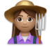 Woman Farmer: Medium Skin Tone Emoji Copy Paste ― 👩🏽‍🌾 - lg