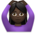 Woman Gesturing OK: Dark Skin Tone Emoji Copy Paste ― 🙆🏿‍♀ - lg