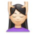 Woman Getting Massage: Light Skin Tone Emoji Copy Paste ― 💆🏻‍♀ - lg