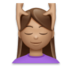 Woman Getting Massage: Medium Skin Tone Emoji Copy Paste ― 💆🏽‍♀ - lg
