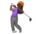 Woman Golfing: Medium-dark Skin Tone Emoji Copy Paste ― 🏌🏾‍♀ - lg