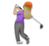 Woman Golfing: Medium-light Skin Tone Emoji Copy Paste ― 🏌🏼‍♀ - lg
