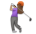 Woman Golfing: Medium Skin Tone Emoji Copy Paste ― 🏌🏽‍♀ - lg