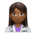 Woman Health Worker: Medium-dark Skin Tone Emoji Copy Paste ― 👩🏾‍⚕ - lg