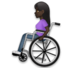 Woman In Manual Wheelchair: Dark Skin Tone Emoji Copy Paste ― 👩🏿‍🦽 - lg