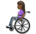 Woman In Manual Wheelchair: Medium-dark Skin Tone Emoji Copy Paste ― 👩🏾‍🦽 - lg