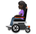 Woman In Motorized Wheelchair: Dark Skin Tone Emoji Copy Paste ― 👩🏿‍🦼 - lg