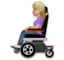 Woman In Motorized Wheelchair: Medium-light Skin Tone Emoji Copy Paste ― 👩🏼‍🦼 - lg