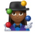 Woman Juggling: Medium-dark Skin Tone Emoji Copy Paste ― 🤹🏾‍♀ - lg