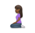 Woman Kneeling: Medium-dark Skin Tone Emoji Copy Paste ― 🧎🏾‍♀ - lg