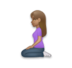 Woman Kneeling: Medium Skin Tone Emoji Copy Paste ― 🧎🏽‍♀ - lg