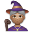 Woman Mage: Medium Skin Tone Emoji Copy Paste ― 🧙🏽‍♀ - lg