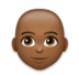 Woman: Medium-dark Skin Tone, Bald Emoji Copy Paste ― 👩🏾‍🦲 - lg