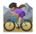 Woman Mountain Biking: Medium Skin Tone Emoji Copy Paste ― 🚵🏽‍♀ - lg