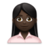 Woman Office Worker: Dark Skin Tone Emoji Copy Paste ― 👩🏿‍💼 - lg