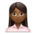 Woman Office Worker: Medium-dark Skin Tone Emoji Copy Paste ― 👩🏾‍💼 - lg