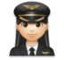 Woman Pilot: Light Skin Tone Emoji Copy Paste ― 👩🏻‍✈ - lg