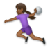 Woman Playing Handball: Medium-dark Skin Tone Emoji Copy Paste ― 🤾🏾‍♀ - lg