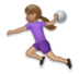 Woman Playing Handball: Medium Skin Tone Emoji Copy Paste ― 🤾🏽‍♀ - lg