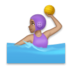 Woman Playing Water Polo: Medium Skin Tone Emoji Copy Paste ― 🤽🏽‍♀ - lg