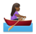 Woman Rowing Boat: Medium-dark Skin Tone Emoji Copy Paste ― 🚣🏾‍♀ - lg