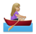 Woman Rowing Boat: Medium-light Skin Tone Emoji Copy Paste ― 🚣🏼‍♀ - lg