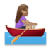 Woman Rowing Boat: Medium Skin Tone Emoji Copy Paste ― 🚣🏽‍♀ - lg