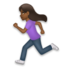 Woman Running: Medium-dark Skin Tone Emoji Copy Paste ― 🏃🏾‍♀ - lg