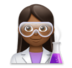 Woman Scientist: Medium-dark Skin Tone Emoji Copy Paste ― 👩🏾‍🔬 - lg