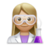 Woman Scientist: Medium-light Skin Tone Emoji Copy Paste ― 👩🏼‍🔬 - lg