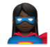 Woman Superhero: Dark Skin Tone Emoji Copy Paste ― 🦸🏿‍♀ - lg