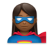 Woman Superhero: Medium-dark Skin Tone Emoji Copy Paste ― 🦸🏾‍♀ - lg